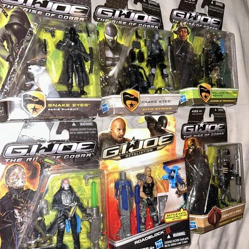 G.I. Joe the rise of cobra three and three-quarter inch by Hasbro set a six