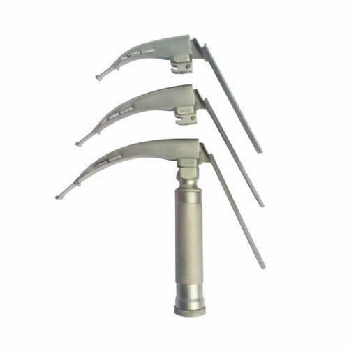 Mccoy Flexi-Tip Fiber Optic LED Laryngoscope 3 Blade Set - Bild 2 von 4