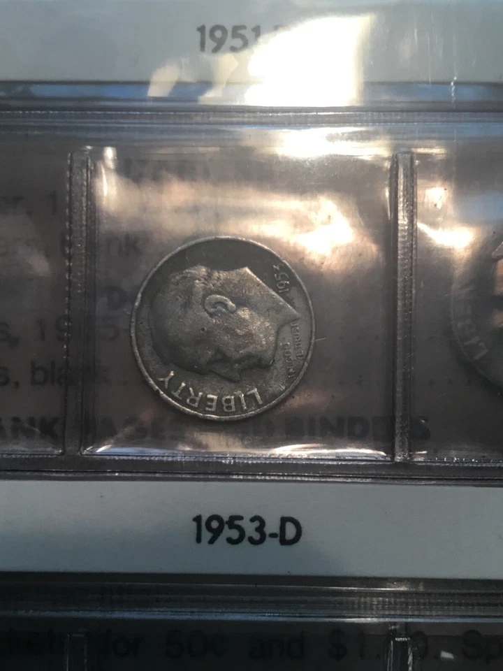 5 SILVER 1961 PCGS PR69DCAM FDR DIME Album HARCO 2 MINT SET 1972 26 Coin Lot - Image 3 of 4