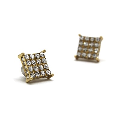 NEW 11.4mm SQUARE MAGNETIC PIECE PIERCED STUD HIP HOP HIP NEW 11.4mm SQUARE MAGNETIC PIECE PIERCED STUD HIP HOP HIP