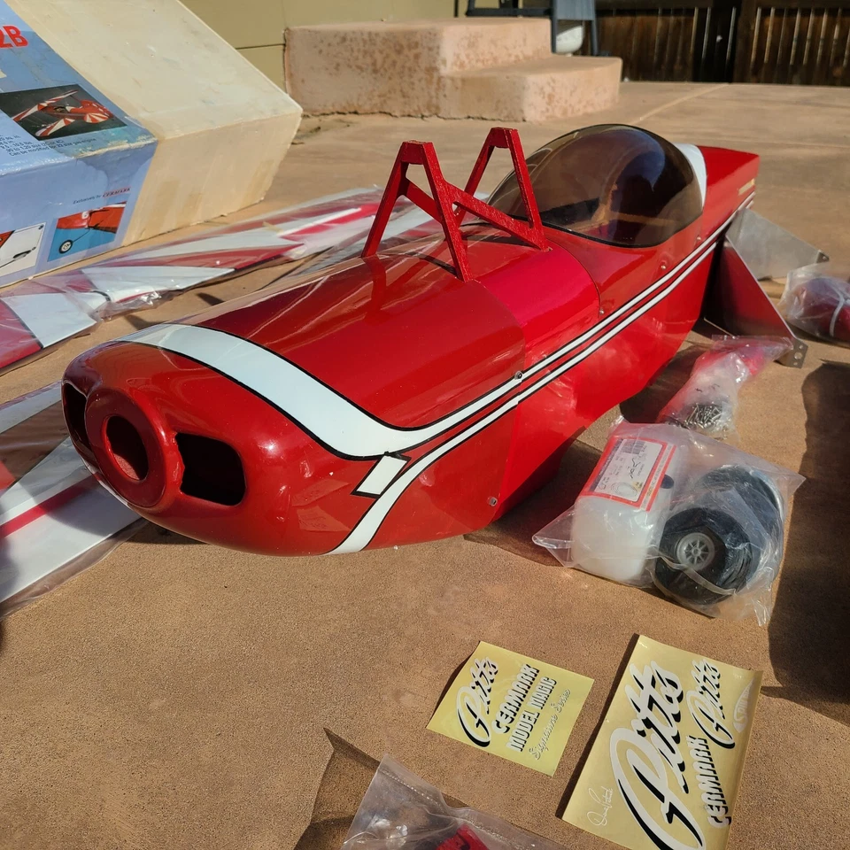 Vintage Cermark Pitts S2B RC Airplane .90 to 1.20 60" Wing Span Balsa NIOB READ! - Image 4 of 4