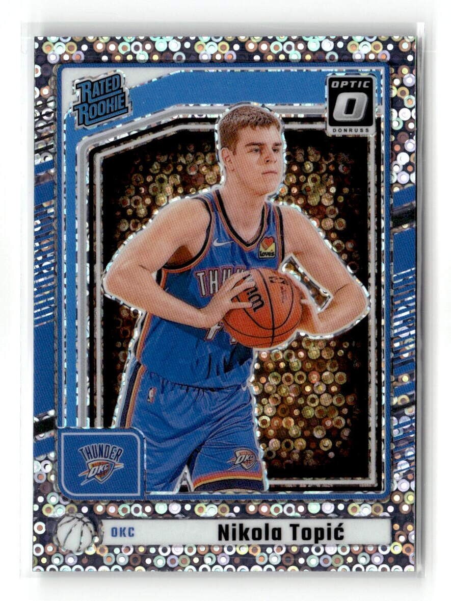 2024-25 Donruss Optic Rookies Preview Nikola Topic #P-208 Disco Prizm (RC)