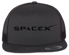 Tesla Motor SpaceX Elon Musk Space X Cybertruck Hat FlatBill Yupoong Trucker Cap
