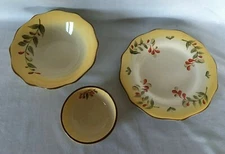 3 pc Serving Set - Yellow Plate-Saucer-Bowl Better Homes and Gardens
