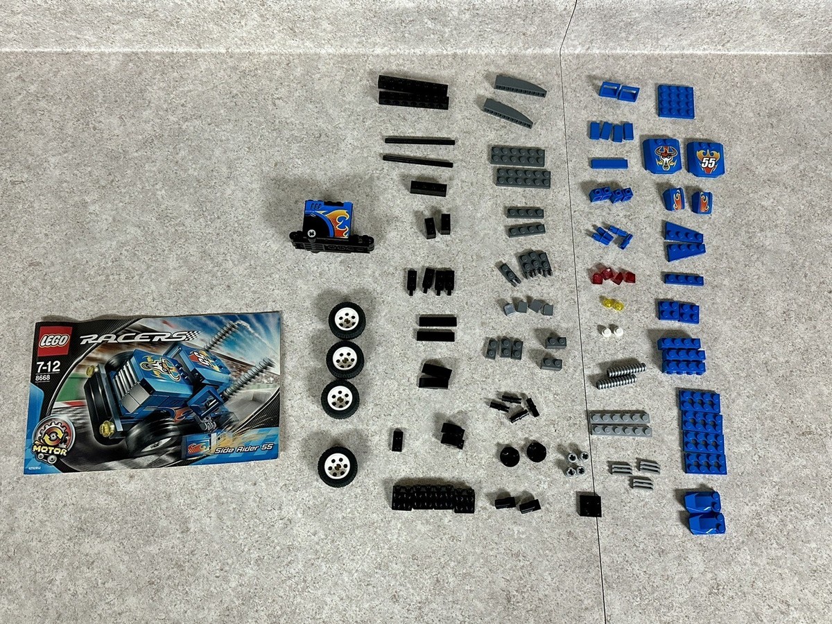 8668 Lego Racers Side Rider 55 2007 - 100% Complete NO BOX 