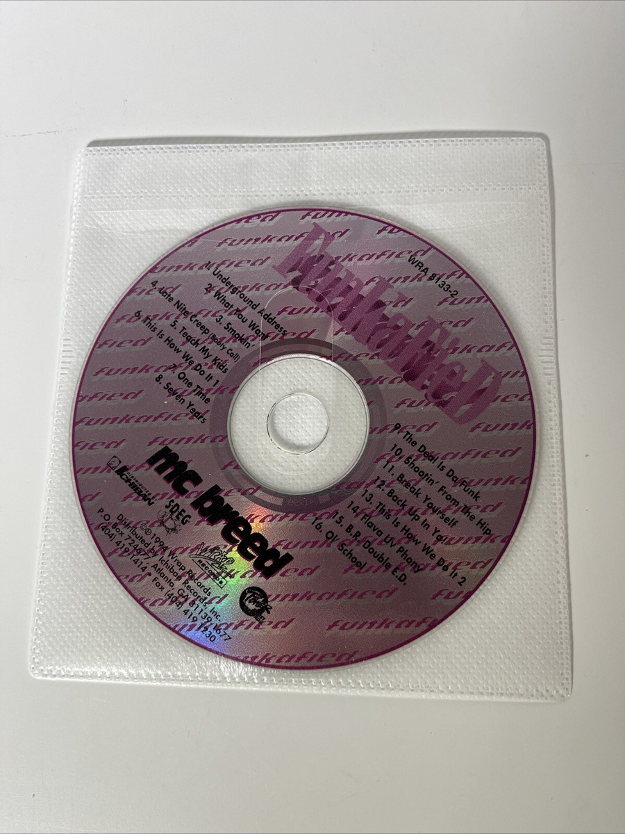 MC BREED - FUNKAFIED - PA VERSION !!~!! 1994 Wrap Records CD only