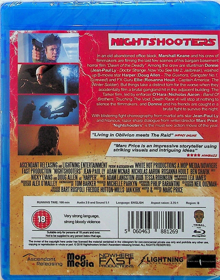 Nightshooters -Martial Arts Action Blu Ray -NEW -Jean-Paul Ly (Doug Allen) RB - Image 2 of 2