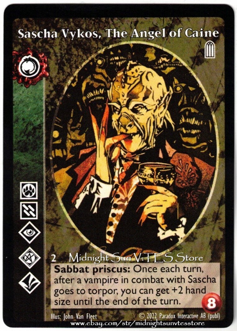 Sascha Vykos, The Angel of Caine Tzimisce V:TES VTES Vampire