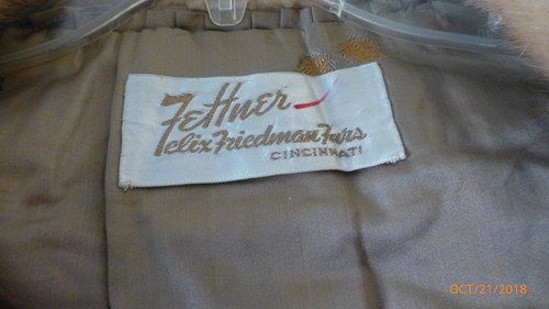 Royal Windsor Fur Stole Shawl Vintage Fettner Felix Friedman Furs Cincinnati  - Afbeelding 2 van 9
