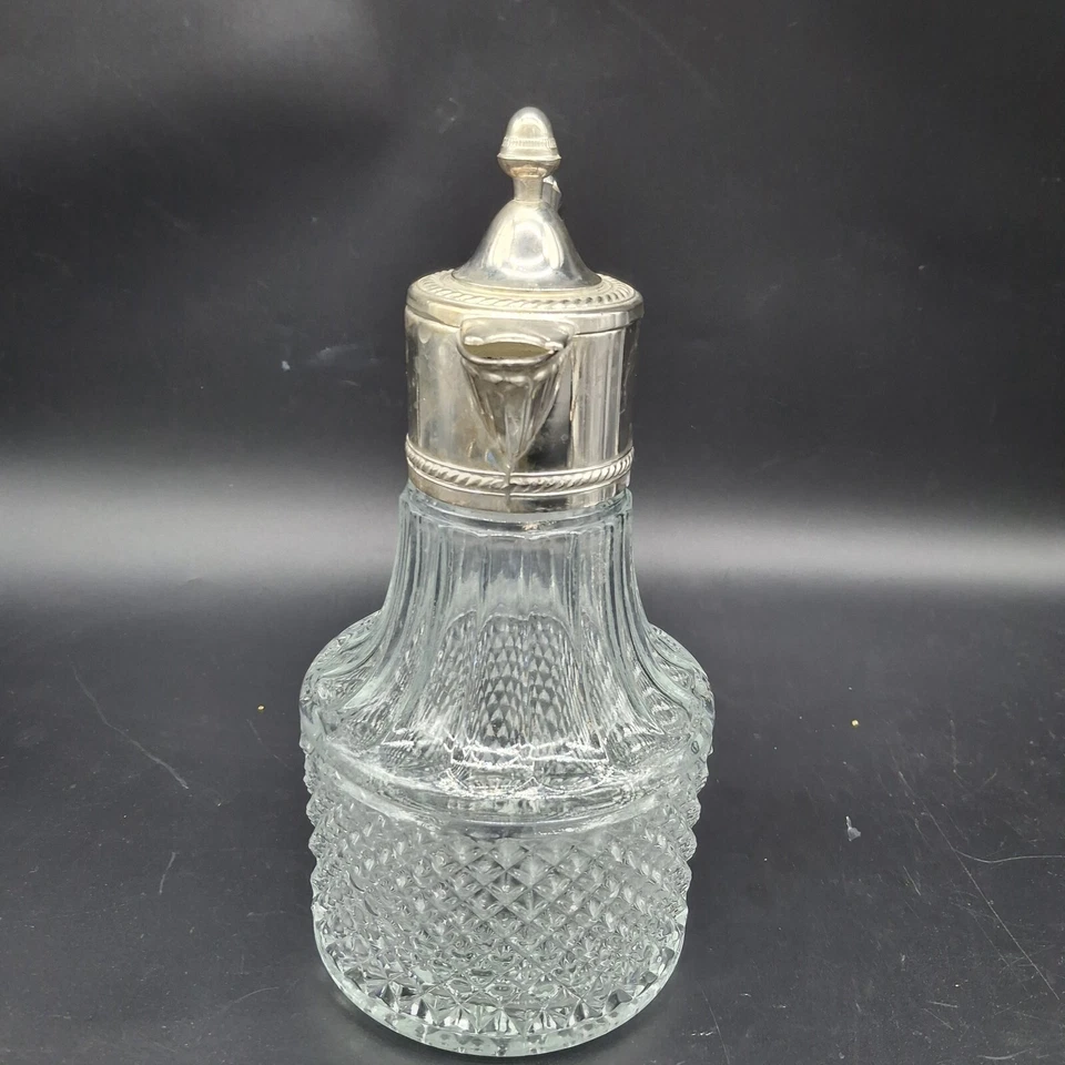 复古 LEONARD 水晶银盘 CLARET,水罐,意大利,10.5 — 第 3/4 张图片