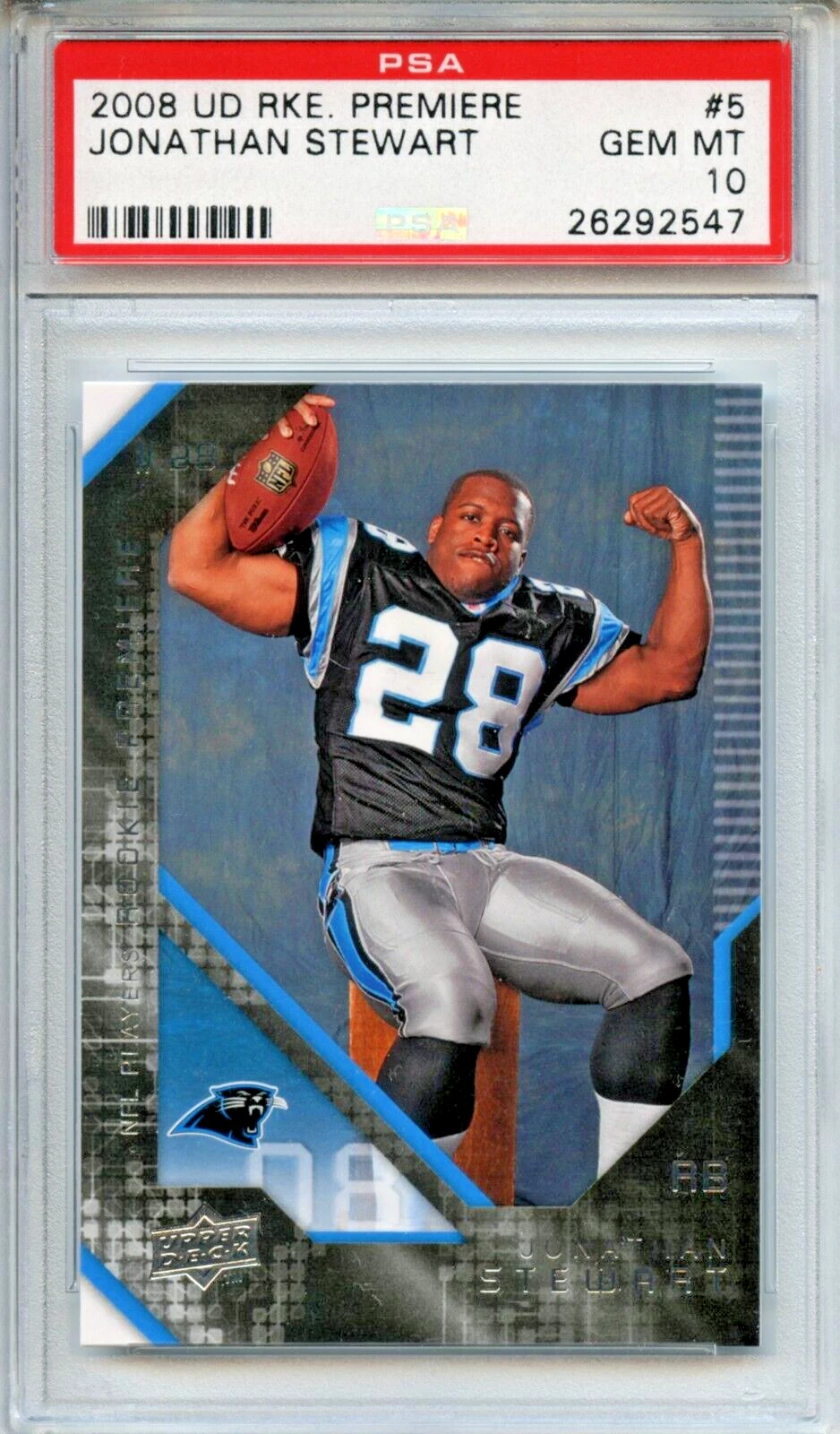 Jonathan Stewart Upper Deck Rookie Premiere #5 Base