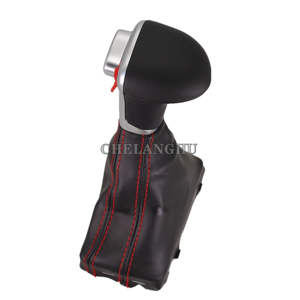 Pomo de cambio automático de cuero para Audi A5 S5 Q5 2009 2010 2011 2012 Foto 4 de 4