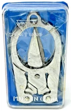 FOLDING SCISSORS - 3.5" - With Portable Case -Keychain Travel Crafts Emergency