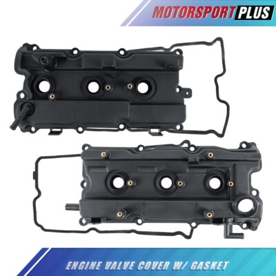 2PCS Engine Valve Cover W/ Gaskets For Nissan Maxima Murano Altima Murano