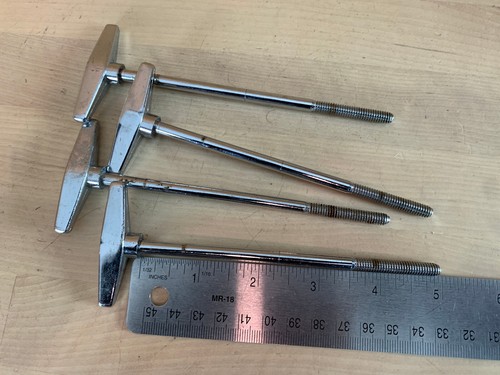 4x Premier APK Bass Drum Tension Rod Parts Yamaha Style 5-Inch 90s Vtg Power V - Picture 4 of 4