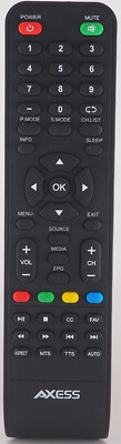 Axess Remote Control for Axess TVs Television NEW