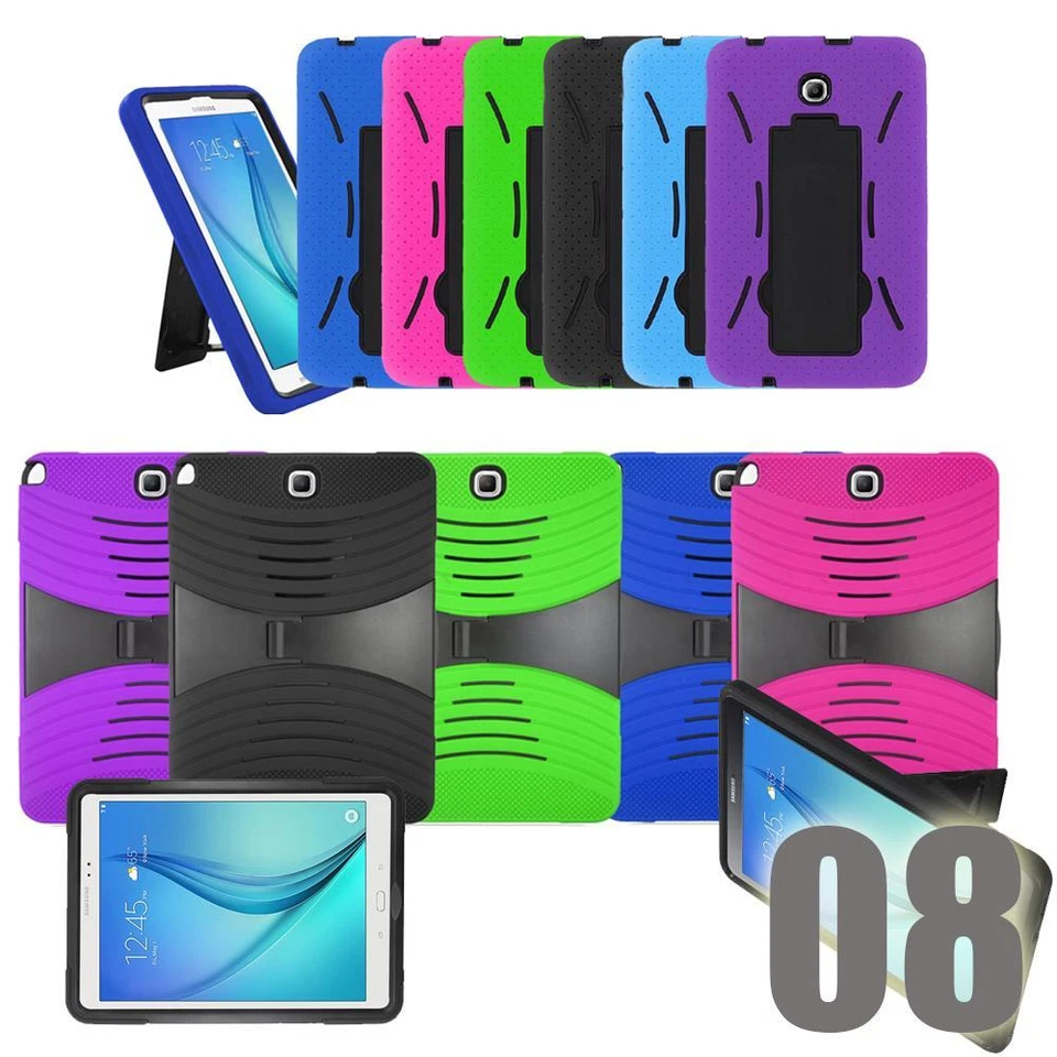 Funda rígida híbrida de alta resistencia a prueba de golpes con soporte para tableta de 7 pulgadas Foto 3 de 4