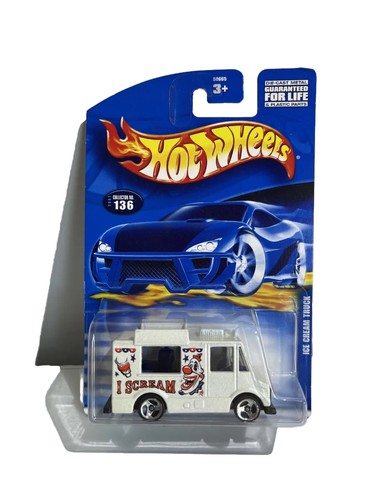 Hot Wheels 2001   Ice Cream Truck   #136  White     New Sealed I Scream Die-cast - Bild 9 von 10