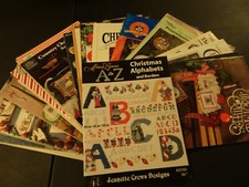 COUNTED CROSS STITCH Designs Lot 30 Books Booklets Holidays Xmas    XS10