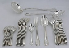 Ercuis modèle Sully, ménagère de 38 pièces en métal argenté, très bon état.