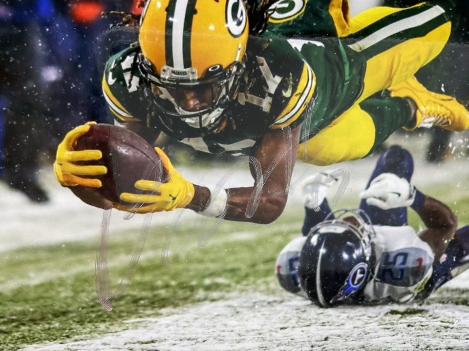 Davante Adams Signed Photo Green Bay Packers Autographed ACOA NFL All