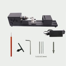 DC 24V Multifunctional DIY Woodworking Lathes Mini Beads Lathes Polished Machine