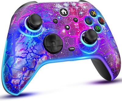 Wireless Pro Switch Controller Gaming Gamepad with RGB/Wake Up/Turbo/Joystick