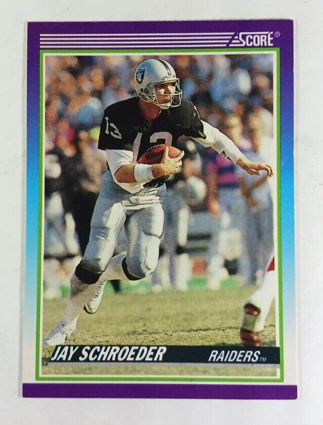JAY SCHROEDER 1990 Score Los Angeles Raiders #475
