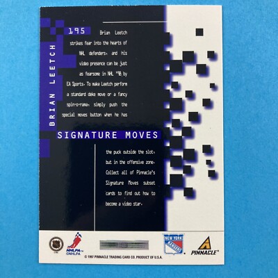 1997-98 Pinnacle - Signature Moves Brian Leetch #195 for sale