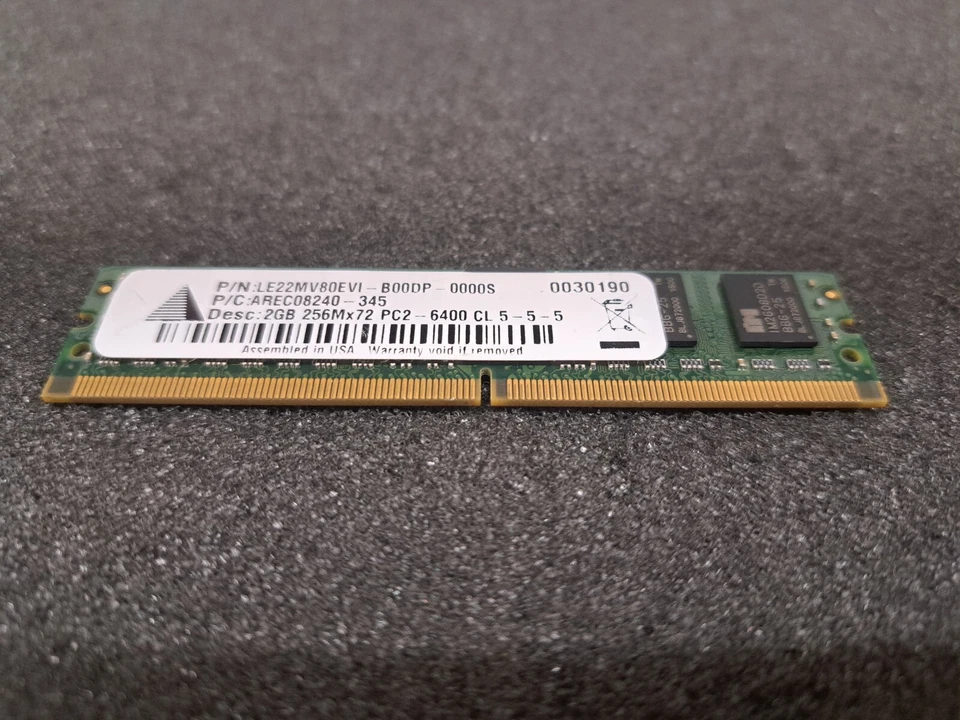 New, Smart, SSR72568ARS64N2-LE, Memory Module, 2GB, 256M x 72, PC2-6400 CL 5-5-5 - Image 4 of 4