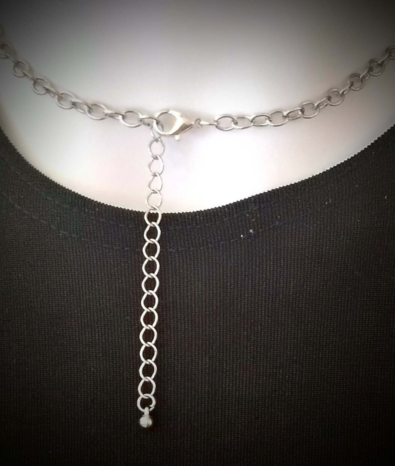 Boho Statement Necklace Silver-toned Adjustable - image 2