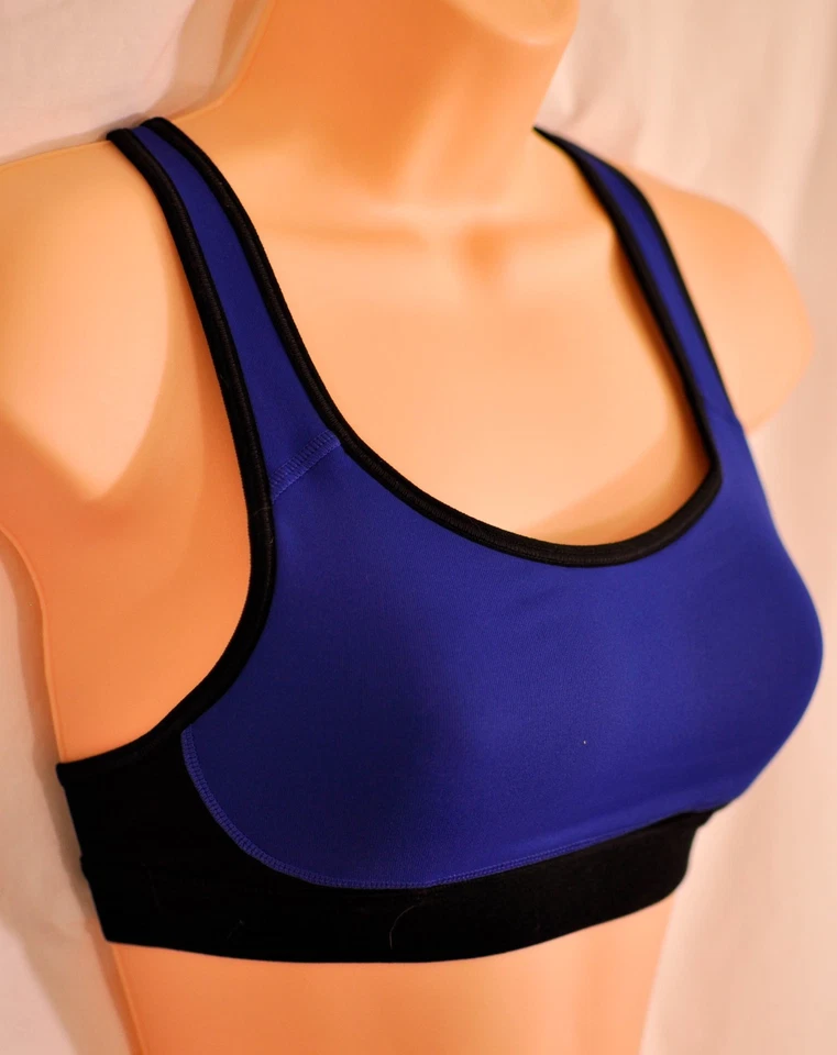 Sujetador deportivo mujer campeón azul y negro talla Xsmall 30AB y 32A precio de venta sugerido por el fabricante $23 nuevo Foto 2 de 4