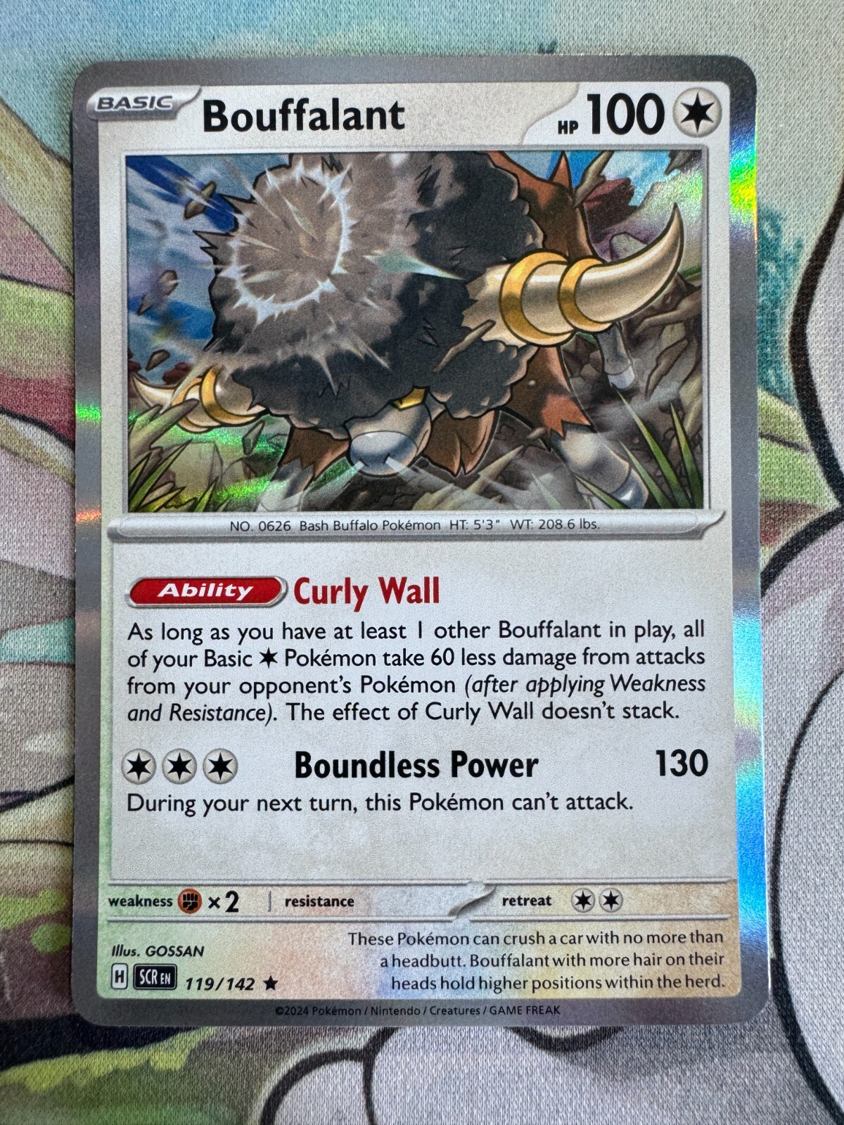 Bouffalant Holo English Pokemon TCG BKBV90