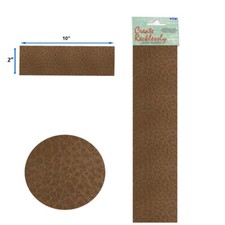 Leather 10  x 2  Strip, 1 Piece, Brown For create Jewelry