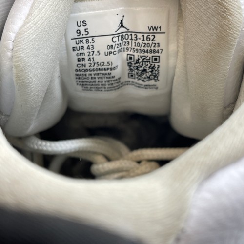 Size 9.5 - Air Jordan 12 Retro Taxi Flip Black White Red Leather (CT8013-162) - Picture 7 of 8