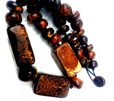 Tibetan Tribal Banjara Handmade Necklace Bohemian Ethnic Bold Gypsy Resin Beads