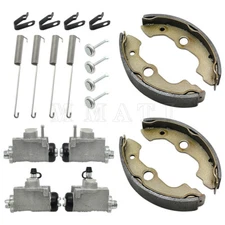 Front Brake Wheel Cylinders w/Shoes ALL 4 for Honda TRX350 TRX350D 1986-1989 ATV