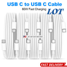 Type C to USB C Fast Charger For iPhone 15 16 17 Air iPad 60W PD Cable WHOLESALE