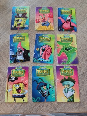 SPONGEBOB SQUARE PANTS PIRATES OF BIKINI BOTTOM ARCADE CARDS - FULL SET 