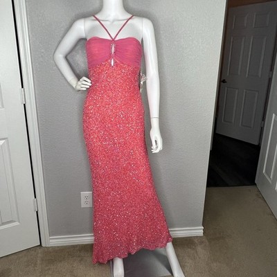 coral beaded maxi dress A-line Coral Strapless Beaded Long Evening Prom Dresses, Cheap Prom Dress, MR7895