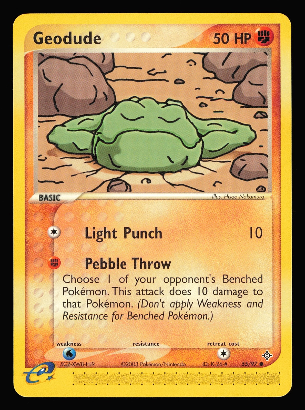 Geodude 55/97 - EX Dragon NON-Holo Pokemon - NM