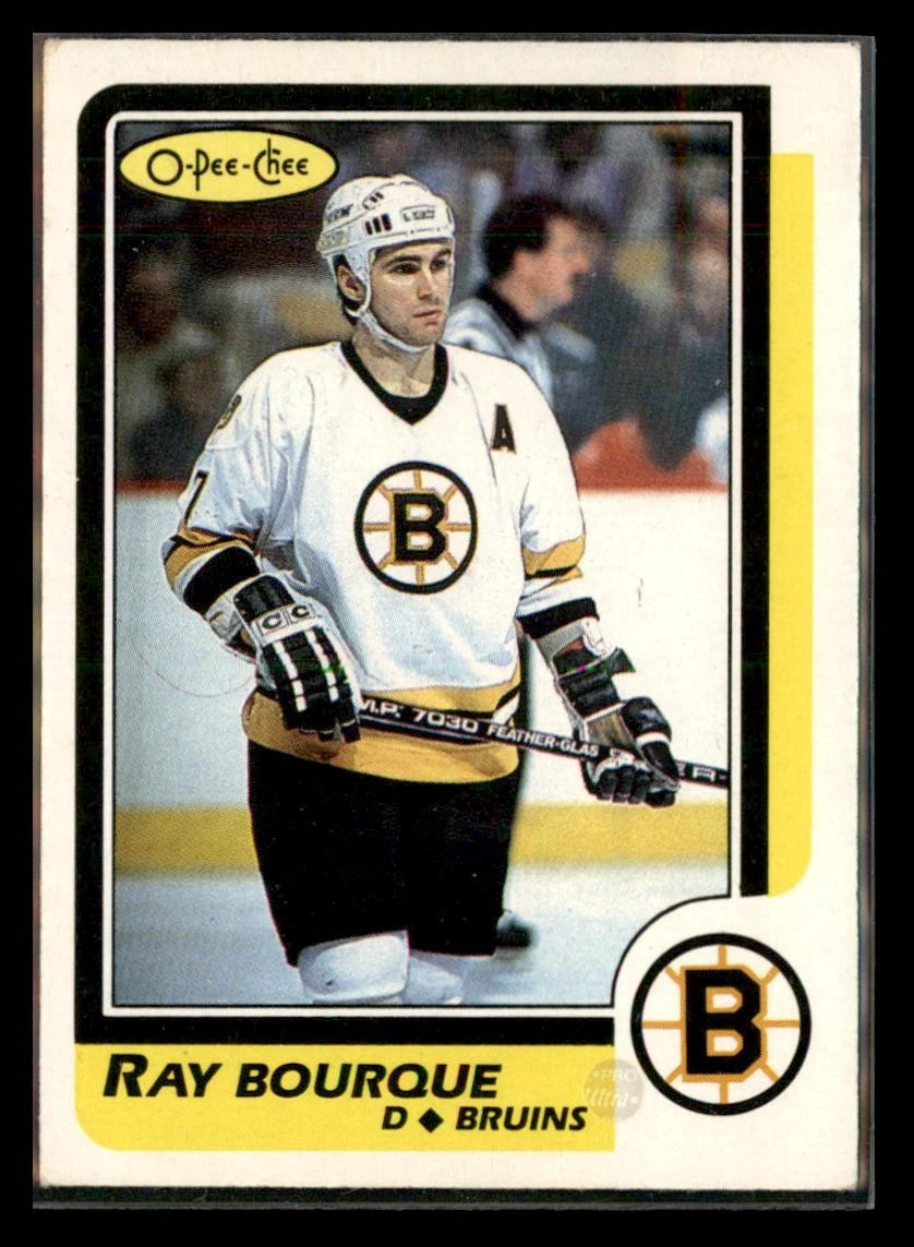 1986-87 O-Pee-Chee #1 Ray Bourque Boston Bruins HOCKEY Card