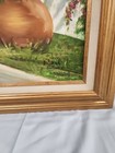 VTG Mid Century Original Oil Painting Fredix Canvas Village House Spain Signed — photo 3