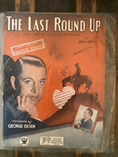 THE LAST ROUND-UP - SHEET MUSIC - BROADWAY - "ZIEGFELD FOLLIES OF 1934"