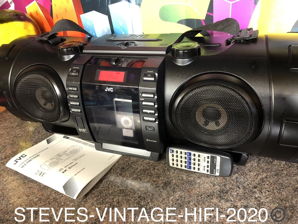 JVC RV-NB100B KABOOM DAB+, Bluetooth, CD, USB, IPod Dock, + FERNBEDIENUNG & IPOD L@@K.! - Bild 3 von 4