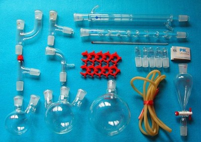 New advanced chemistry Lab glassware kit with 24/29 Glass Ground Joint
