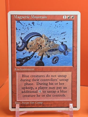 π΄π΄π΄ (4) 1995 Magic The Gathering MAGNETIC MOUNTAIN 4TH EDITION PLAYED π΄π΄π΄ - Picture 2 of 10