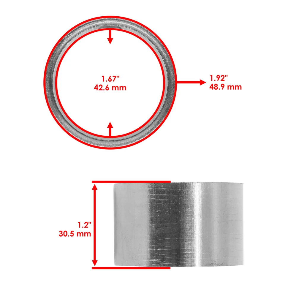 Exhaust Pipe Gasket for Kawasaki VN1600 Vulcan 1600 Classic 2003-2008 Foto 2 de 4