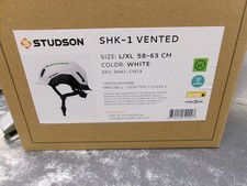 STUDSON SHK-1 Vented Class C Type II Safety Helmet - White - L/XL SHK1-CWLX 