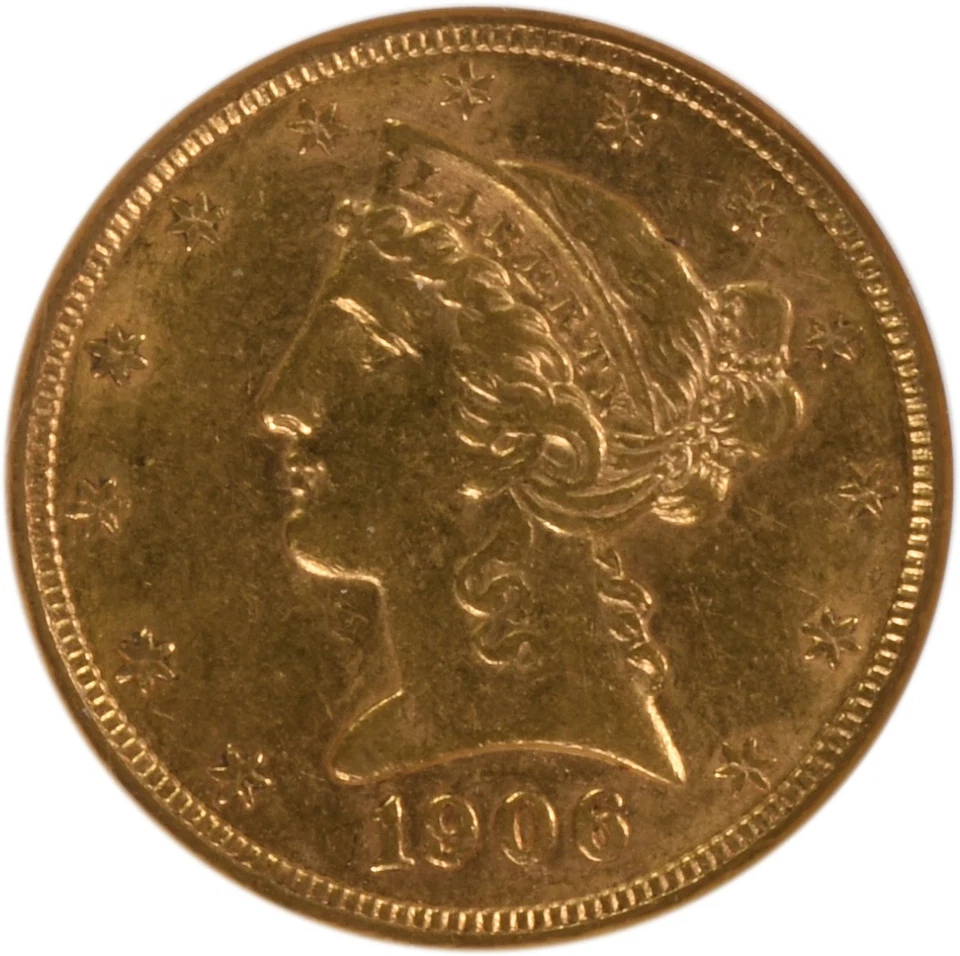 1906 $5 Gold Liberty Head AU58 NGC - Image 3 of 4